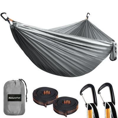 Hamac Ultra L�ger de Voyage Camping 300 kg Capacit� 300 x 200 cm Gris Nylon