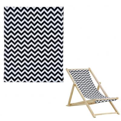 Tissu de Rechange pour Chaise de Plage 116 x 42 cm de Rechange Simple Jardin