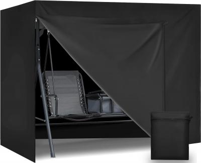 Housse de Balancelle 3 Places 600D Oxford 250 x 150 x 160 cm Noir Nylon Uni