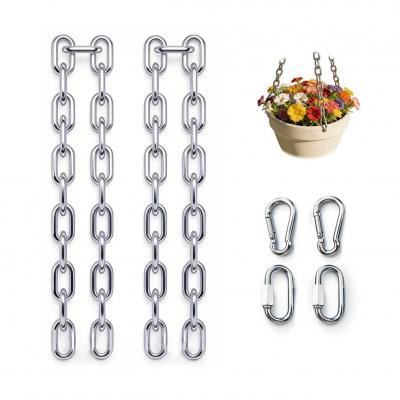 Cha�nes en Acier Inoxydable 304 de 4 mm de Diam�tre Mat�riel Lot de 2 Argent�