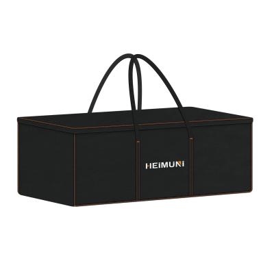 Sac de Rangement pour Coussins de Jardin 420D Oxford Housses Mobilier Noir