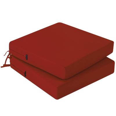 Coussins de Chaise pour l'Ext�rieur 40x40 Bordeaux Mousse Haute Densit� Lot de 2