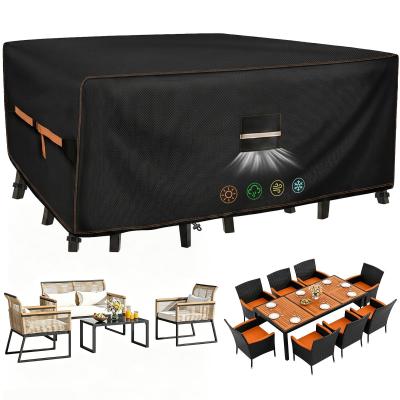 Housse Salon de Jardin Exterieur 420D Tissu Oxford de Meubles Noir 250x150x90 cm