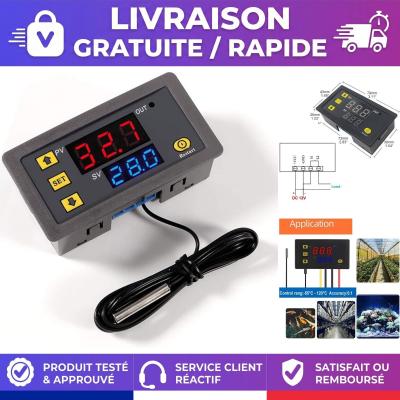 Contr�leur Temp�rature Num�rique DC 12V 20A Thermostat Sonde NTC 10K �tanche