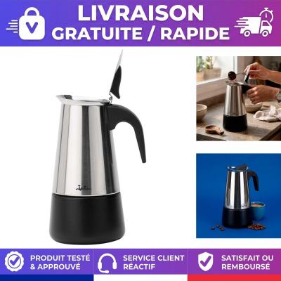 Cafeti�re Italienne Induction Jata HCAF2259 Moka Expresso 9 Tasses 500ml Acier