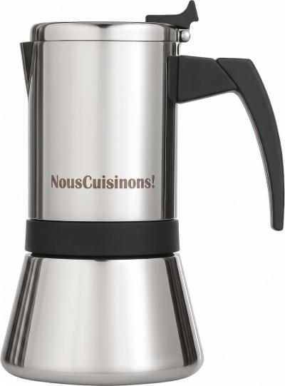 Cafeti�re Italienne en Acier Inoxydable 18-10 pour Induction 9 Tasses