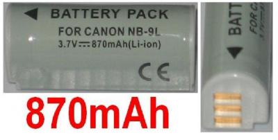 Batteries 870 mAh type NB 9L NB9L pour Canon Digital IXUS 1000 HS