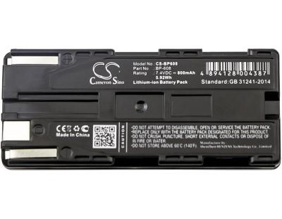 BATTERIE 7.4V 800mAh Type BP 608 BP 608A For Canon C2 DM MV1, DM MV10 E1 E2 E30