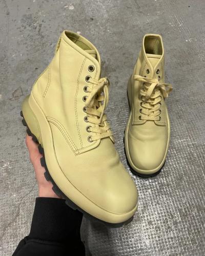 Bottines ivoire Jil Sander (40eu-us7)