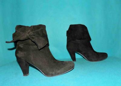 Boots RED VALENTINO in calf leather suede black size 38 EUR