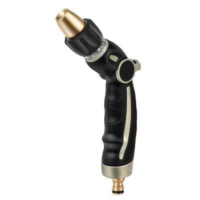 Pistolet d'Arrosage avec Buse en Laiton Noir Gris Plastique Tuyau Haute Pression