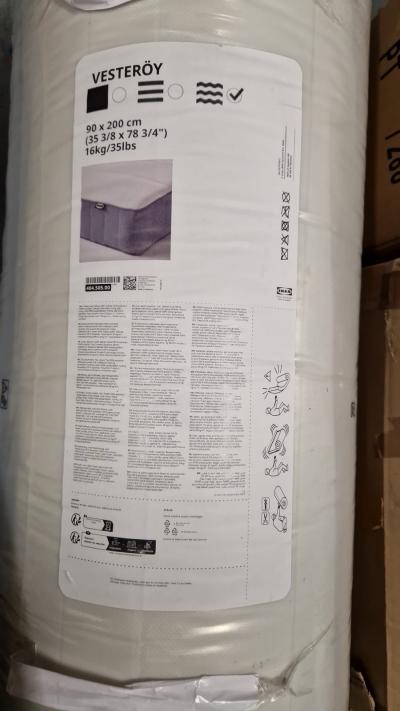 IKEA VESTER�Y Prot�ge matelas imperm�able 90x200 cm blanc TOG 4
