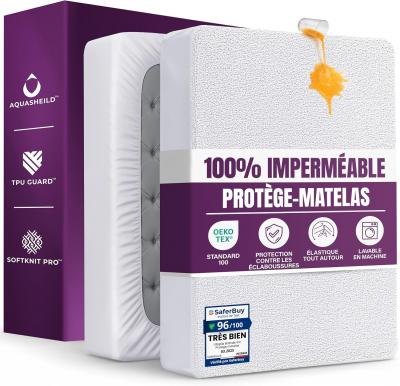 Protege Matelas Impermeable, 140 x 190 cm, pour Matelas de 30cm d'�paisseur