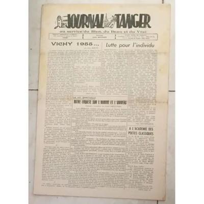LE JOURNAL DE TANGER AU SERVICE DU BIEN DU BEAU ET DU VRAI DIRECTEUR ANDRE