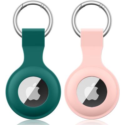 Coques de Protection pour AirTag d'Apple Vert Fonc�   Rose Lot de 2