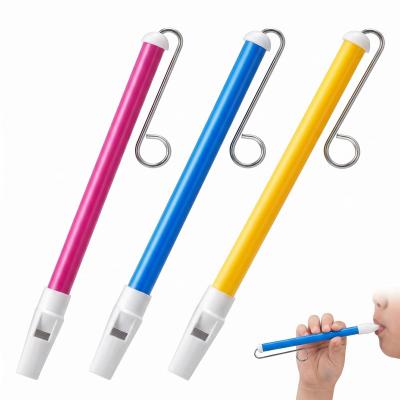 Fl�tes � Coulisse pour Enfants Sifflet � Coulisse Instrument Lot de 3 Rose Bleu