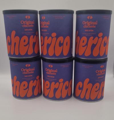 Lot de 6 Pots de chicor�e soluble Cherico Original sans caf�ine 80 g