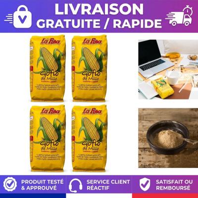 Gofio de Ma�s R�ti L�ger Gofio La Pi�a 500g Compl�ment Naturel Lot de 4