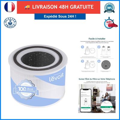 Filtre HEPA Charbon Actif Levoit Core 200S Rechange Purificateur d'Air