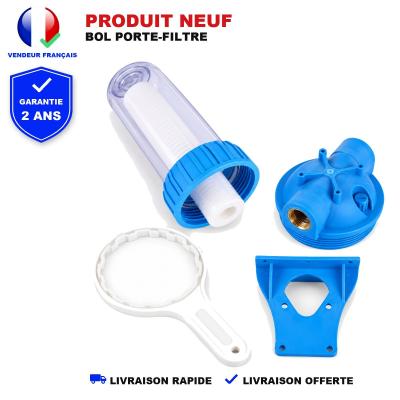 Bol Porte Filtre 10 Pouces Pour Purificateur Adoucisseur D'Eau 1 Pouce Laiton