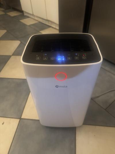 Amsta climatiseur portatif AMDES112E blanc avec d�shumidificateur
