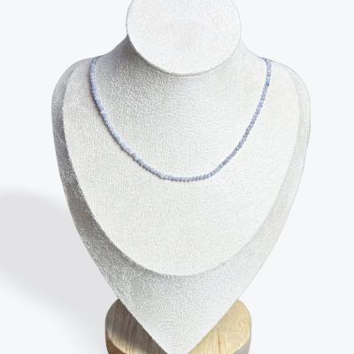 Collier Tanzanite Facett�   2mm   Pierre naturelle veritable   TATUM Cristal