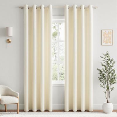 Rideau Occultant Thermique Isolant Anti Froid et Chaleur 140x225 cm Blanc Cr�me