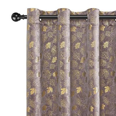 Rideau Velours Occultant Lot de 2 140x225 cm Rideaux Thermique Isolant Anti