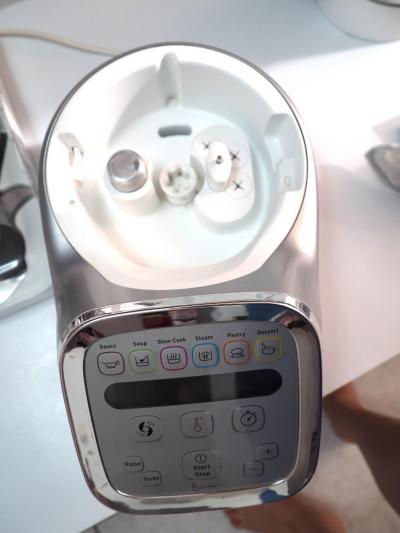 Moulinex Companion XL robot de cuisine blanc-gris cuve inox panier vapeur
