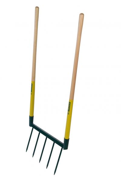 Biogrif Grelinette 5 Dents Soud�es Naturovert 40 cm Acier Bois B�ches