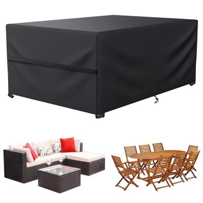 Housse Table de Jardin Exterieur Salon de Jardin Polyester 200x100x75 cm Nior