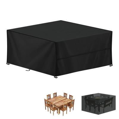 Housse Salon de Jardin Exterieur Table 230 x 230 x 85 cm Noir Polyur�thane Carr�