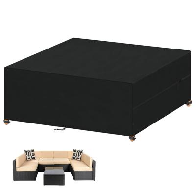 Housses pour Mobilier de Jardin Exterieur Table de Jardin Noir 300x200x80cm Uni