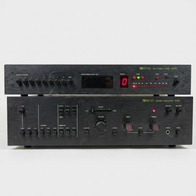 Hiletron 3050 amplificateur st�r�o   5035 tuner FM st�r�o vintage Italie noir