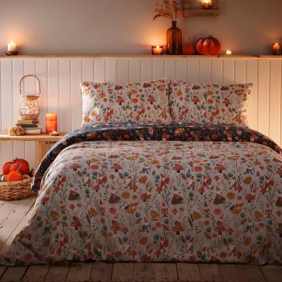 Housse de Couette Autumn Gonks 200 x 200 cm R�versible Literie Naturel