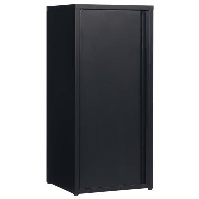 Armoire de Rangement en M�tal avec une Porte Noir 87,8x35x40 cm Contemporain