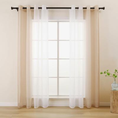 Rideaux Lot de 2 Beiges et Blancs D�grad�s pour Salon Chambre � Coucher 140 x
