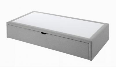 Lit gigogne gris avec matelas