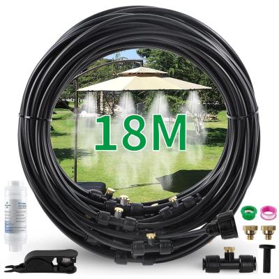 Syst�me de Brumisation d'Ext�rieur pour Terrasse 18 m avec Filtre � Eau Uni