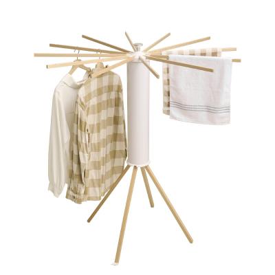 �tendoir � Linge Portable et Pliable � Quatre Pieds pour �conomiser de l'Espace