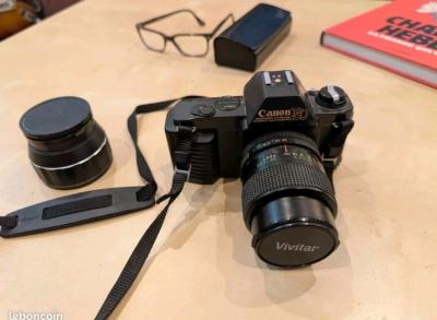 CANON T50   objectif VIVITAR 28 70MM   WISER SEMI FISH EYE MIJ
