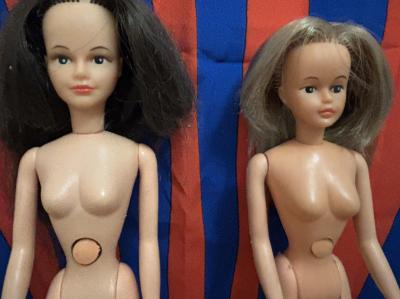 Poup�e mannequin tressy de Bella  brune & blonde ann�es 70 Vintage