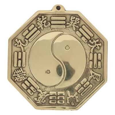 Miroir Feng Shui Bagua en Laiton 7,6 cm D�coration Int�rieure Traditionnelle
