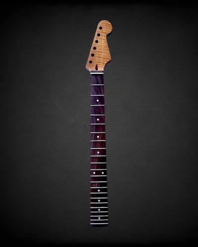 ADP Guitar Parts S Style En �rable Flamm� 5A, Tapa Palissandro, Barniz Satinado