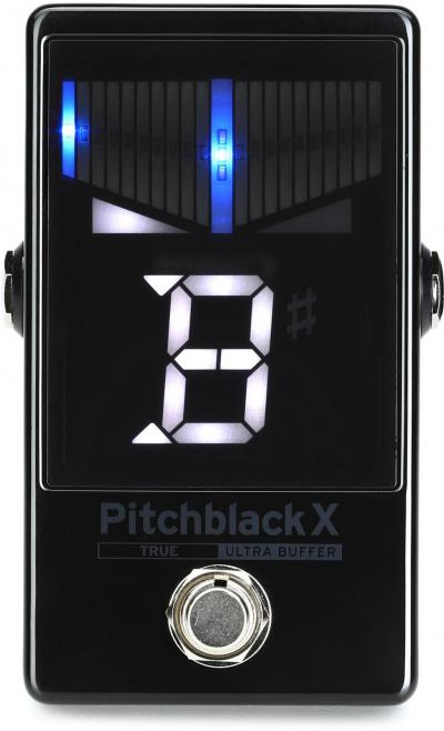 PB X Pitchblack X Series Chromatic Guitar Bass Pedal Tuner Noir Accordeurs