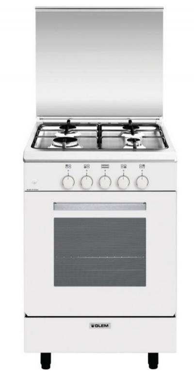 Glem Cuisini�re Gaz 60l 4 Feux Blanc GA551GWH