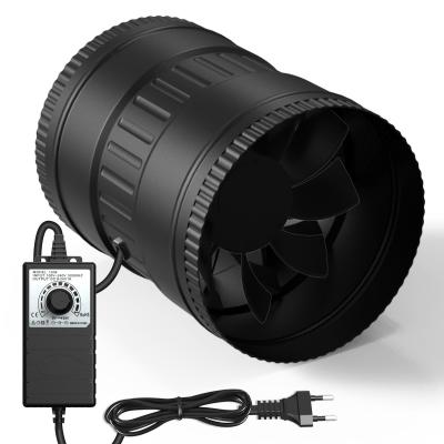 Extracteur d'Air 150 mm Ventilateur d'Extraction 587 m�-h EC Moteur Noir