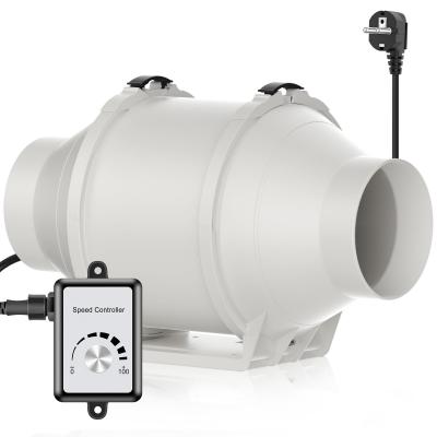 100mm Ventilateur d'Extraction 366m�-h Extracteur d'Air de Ventilation Plastique