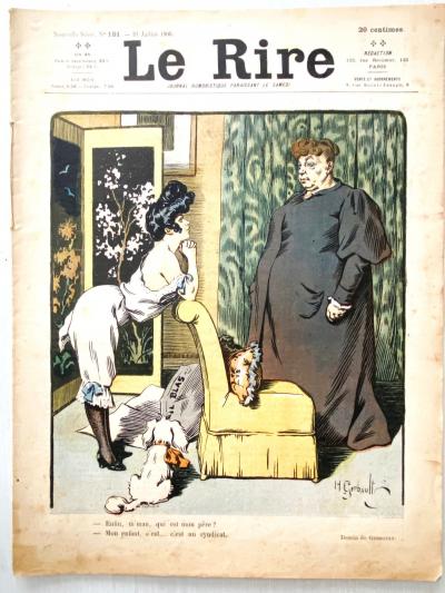 Le Rire Du 1906 N� 181 Qui Eszt Mon Pere  Lithograf�a   L'Habit Par Carlegle