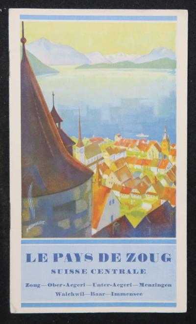 Brochure touristique SUISSE CENTRALE LE PAYS DE ZOUG Baar d�pliant Tourisme